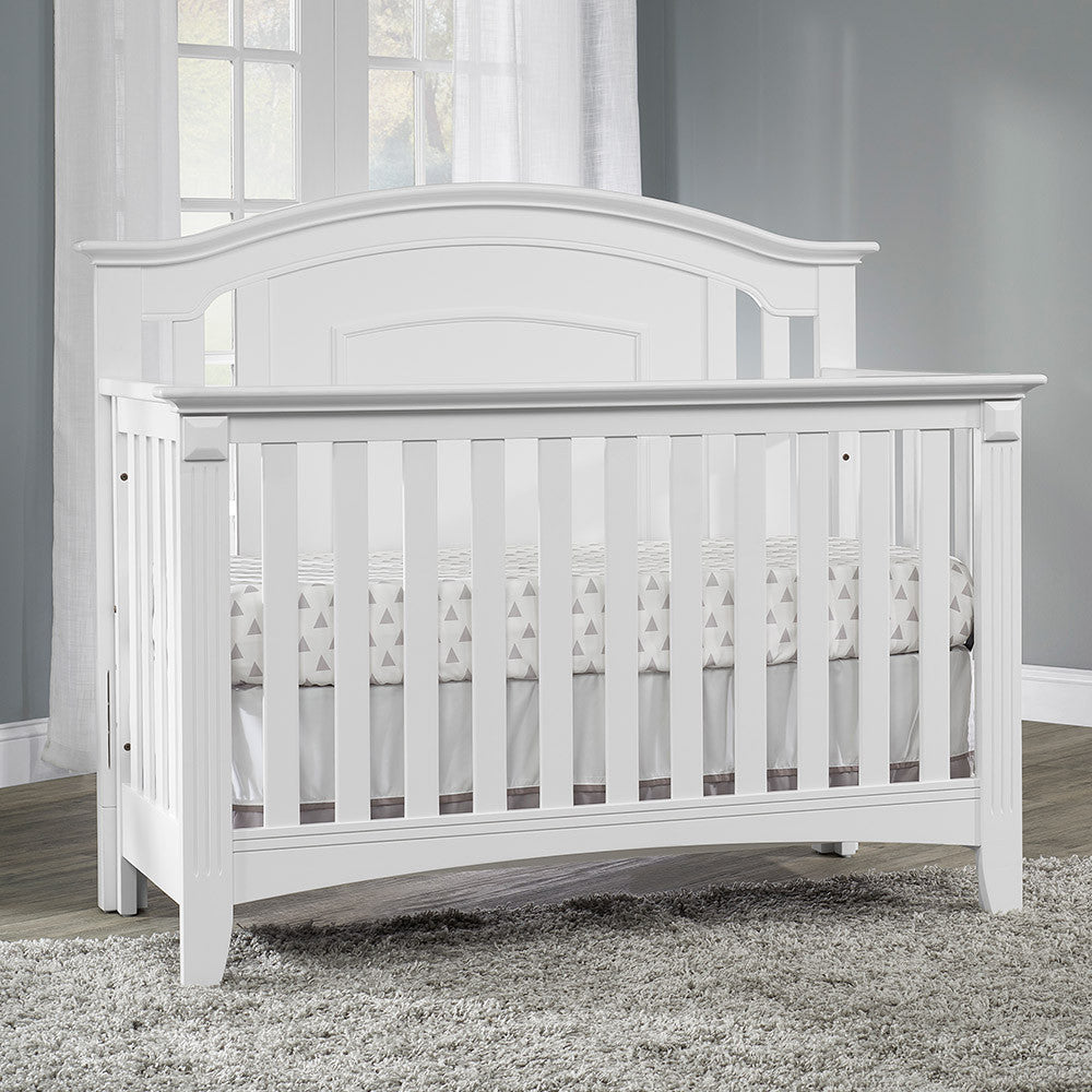 Oxford Willowbrook 4 In 1 Convertible Crib White- Bambi Baby