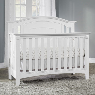 Oxford Willowbrook 4 In 1 Convertible Crib White- Bambi Baby