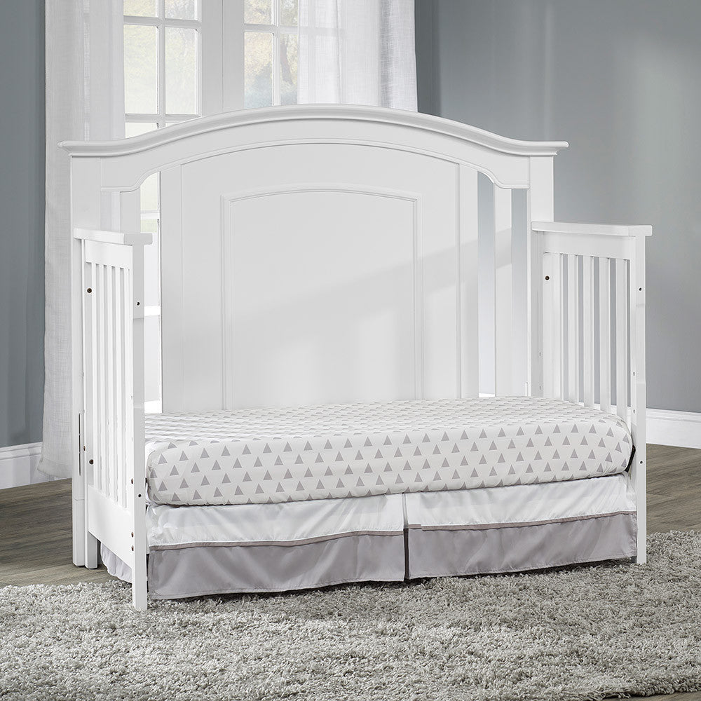 Oxford Willowbrook 4 In 1 Convertible Crib White- Bambi Baby