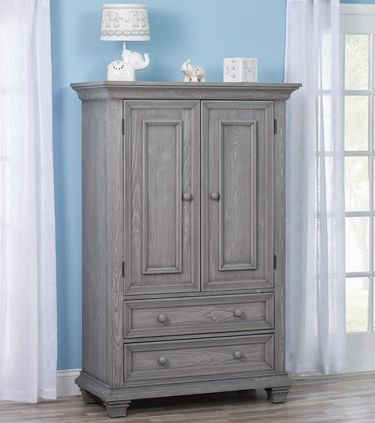 Oxford Westport Collection Armoire in Dusk Gray- Bambi Baby