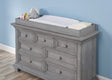 Oxford Baby Westport Collection Changing Topper in Dusk Gray - Bambi Baby