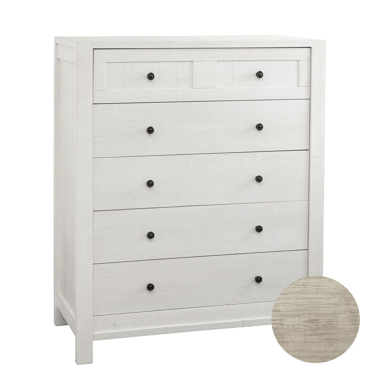 Bella Vita Anzio 5 Drawer Chest in Sand Drift- Bambi Baby