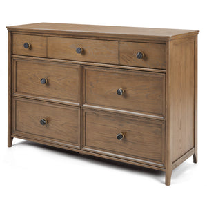 Natural Wood Maxi Cosi Quiet Luxury 7-Drawer Dresser - Front View | Bambi Baby