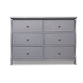 Weathered Gray Sorelle Princeton Elite Double Dresser - Front View | Bambi Baby