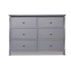 Weathered Gray Sorelle Princeton Elite Double Dresser - Front View | Bambi Baby