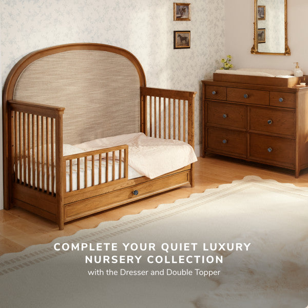 Maxi Cosi Quiet Luxury Headboard Crib - Dolce Oak Stain- Bambi Baby