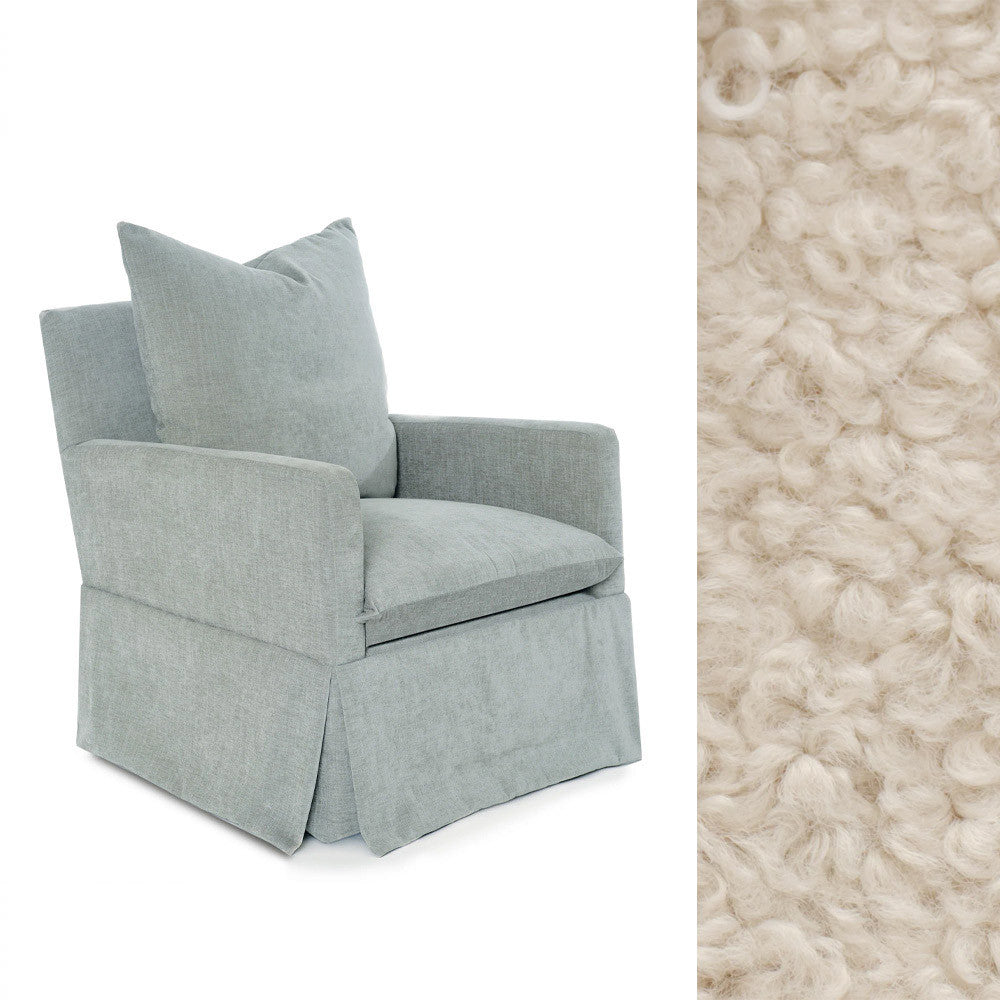 Oilo Zoey Glider in Sheepskin Linen- Bambi Baby