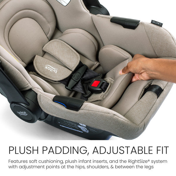 Britax Prism Full-Size Travel System With Willow S Infant Car Seat and Alpine Base- Bambi Baby